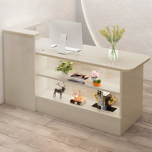 Cashier Counter with Display Cabinet & LED